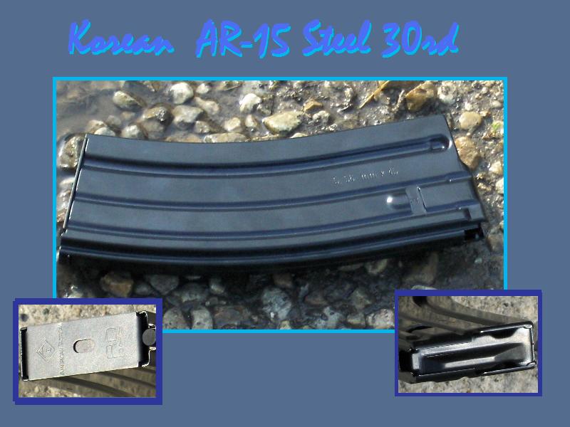 Korean AR-15 .223 30rd Steel Mag